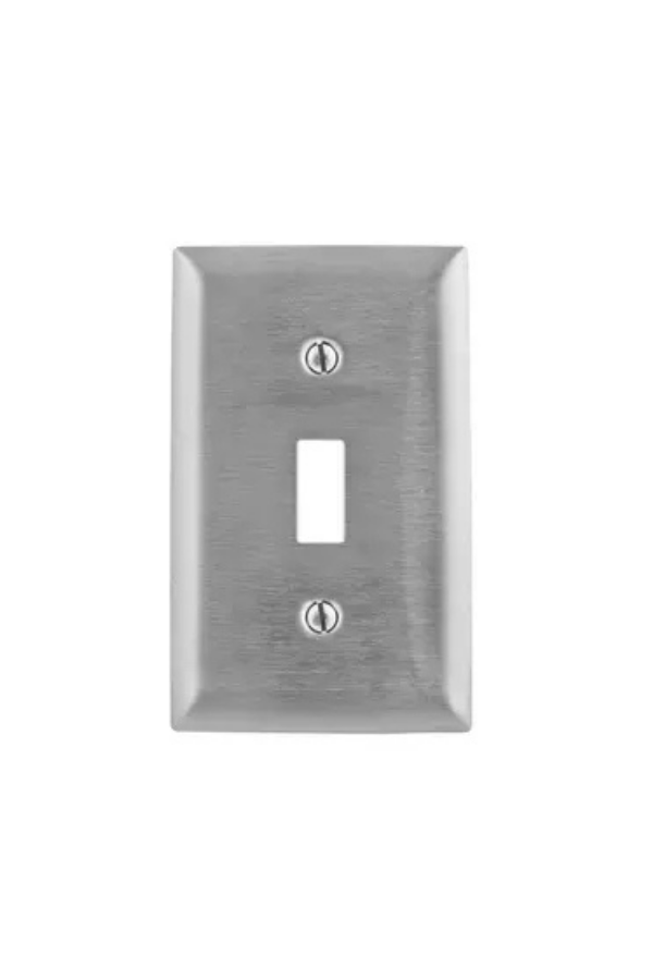 Cover - Stainless Steel - 1G Toggle Switch