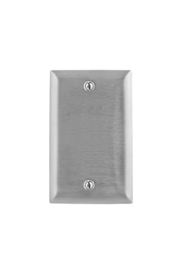 Cover - Stainless Steel - 1G Blank - Jumbo