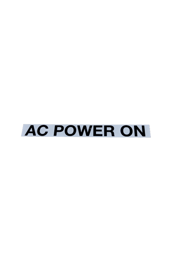 Sticker - AC Power On