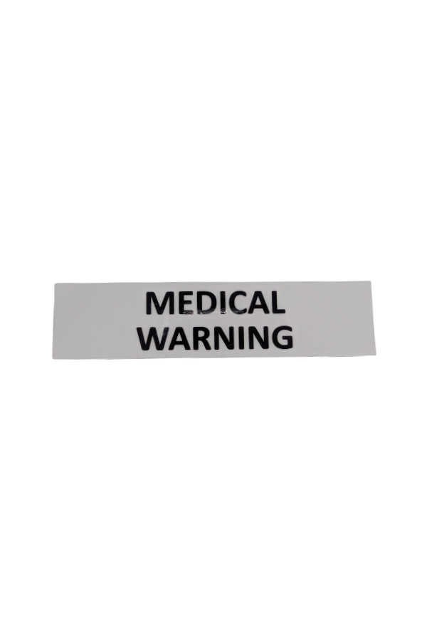Sticker - Medical Warning