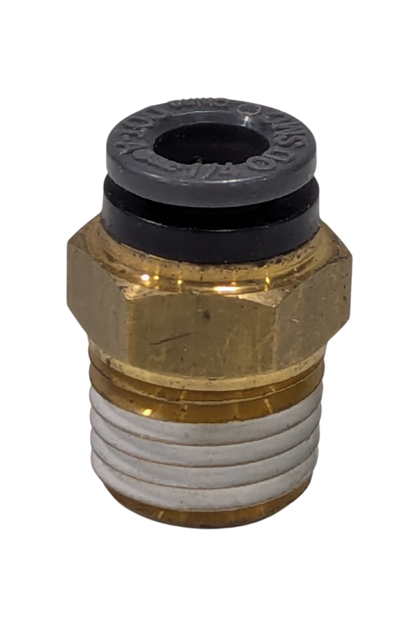 DOT Fitting - Brass Adapter - 1/4" PTC to 1/4" NPT thread - Male