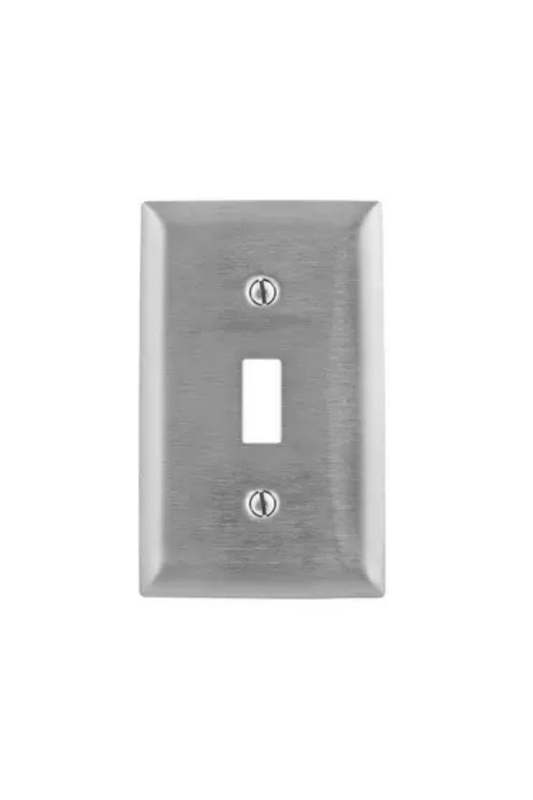 Cover - Stainless Steel - 1G Toggle Switch