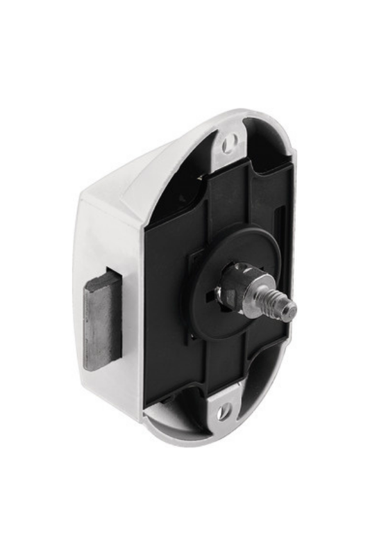 Cabinet Lock - Push Button Right/Left hand - Plastic - White