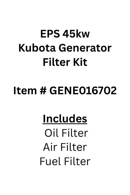 Filter Kit - EPS 45kw Kubota Generator