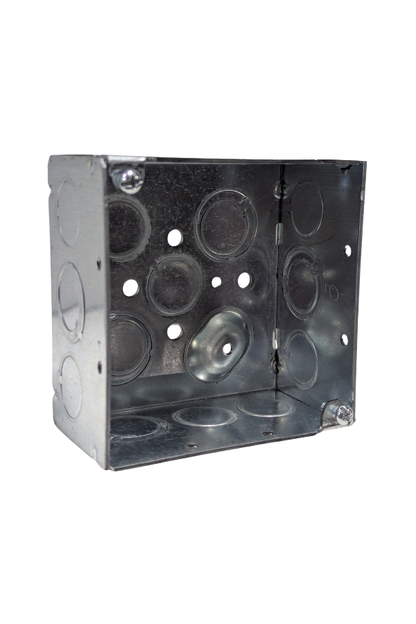 Electrical Box - 2 Gang - Steel - 4" x 4"