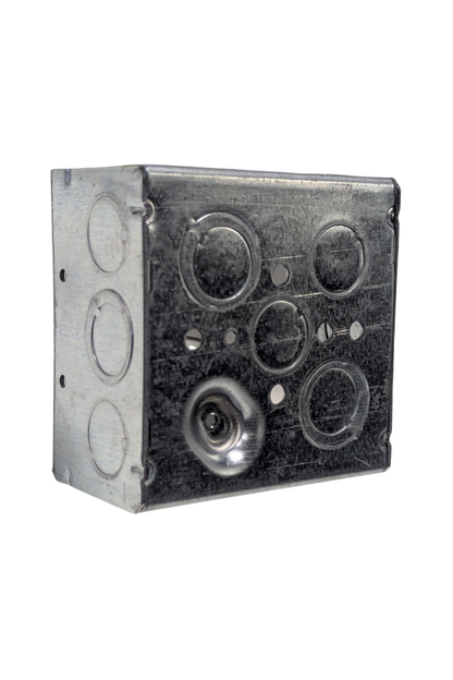 Electrical Box - 2 Gang - Steel - 4" x 4"