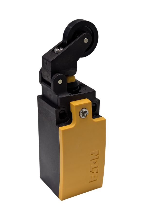 Roller Lever/Plunger Limit Switch - 4A at 400VAC - 1NC/1NO - Black Wheel