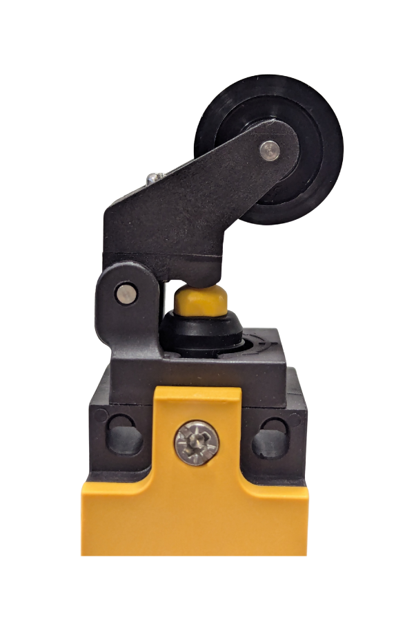 Roller Lever/Plunger Limit Switch - 4A at 400VAC - 1NC/1NO - Black Wheel