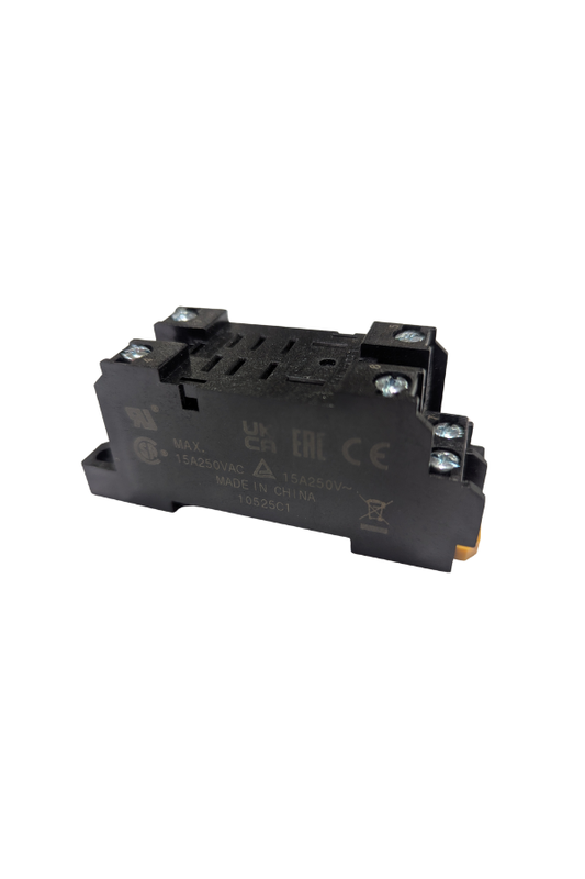 Relay - Base - 2 Pole - Black - 8 Pin - 15A