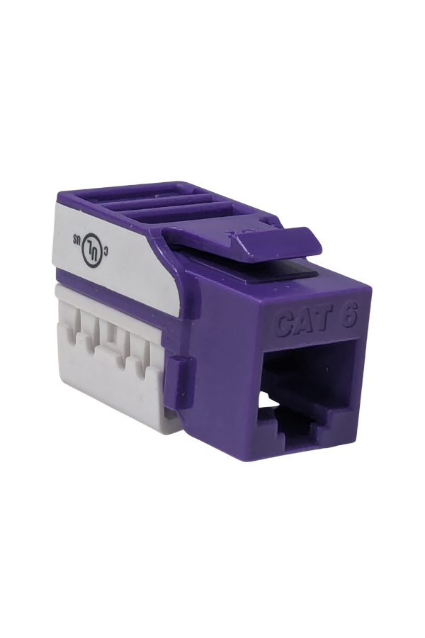 Keystone Jack - Cat6 - Purple