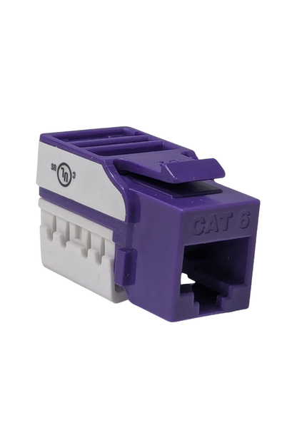 Keystone Jack - Cat6 - Purple