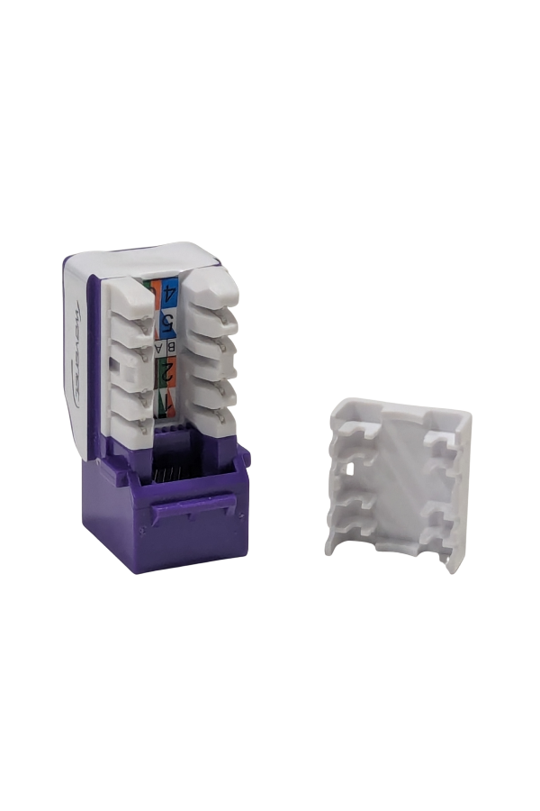 Keystone Jack - Cat6 - Purple