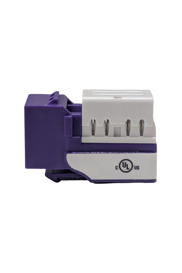Keystone Jack - Cat6 - Purple
