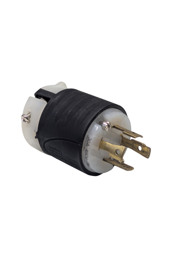 TurnLok Power Cord Plug - 4 Wire - 20A - 3P - 480V