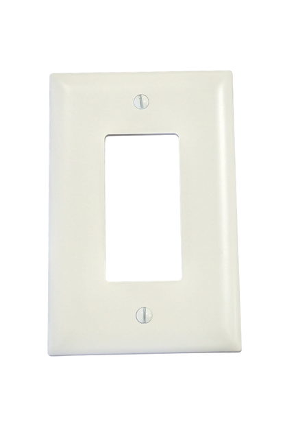 Cover - Plastic - 1 Gang - GFCI / Rocker Switch - White