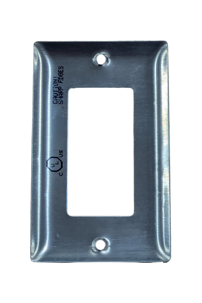 Switch Cover - Stainless Steel - (1) GFCI/Rocker Switch