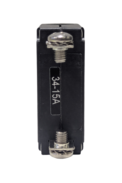 Toggle Style Circuit Breaker - 15A - 240V AC/ 65 DC - Single Pole