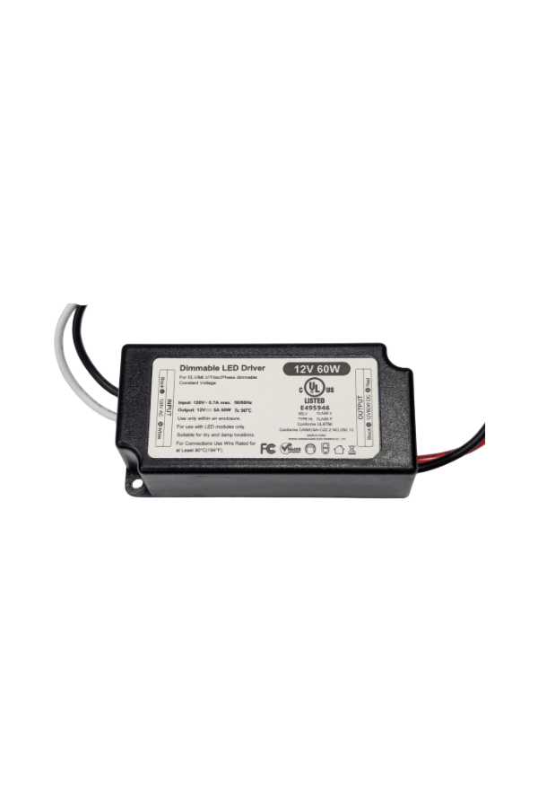 Transformer - 60w - 120V - 12VDC