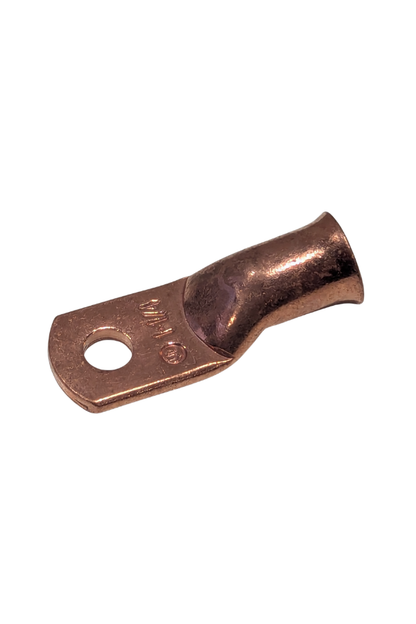 Cable/Wire - End Lug - 1/4"D Hole - Copper Lug - 1GA