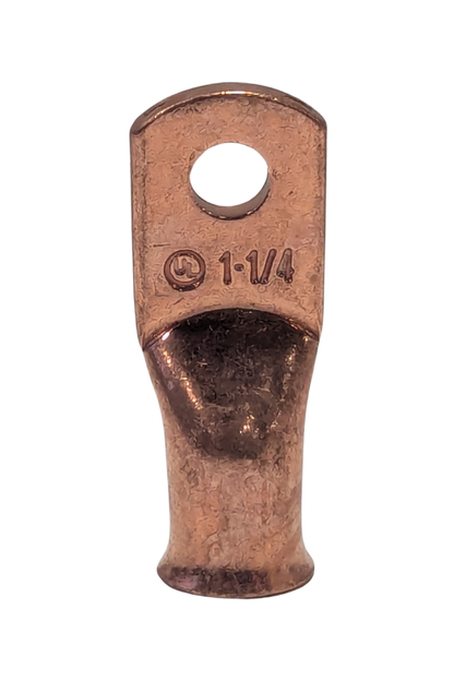 Cable/Wire - End Lug - 1/4"D Hole - Copper Lug - 1GA