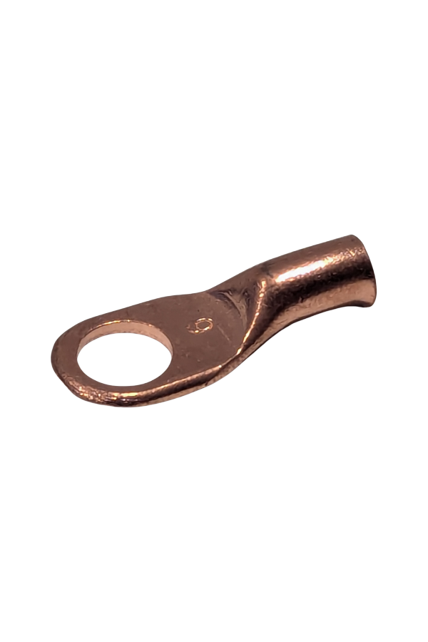 Cable/Wire - End Lug - 3/8"D Hole - Copper Lug - 6GA