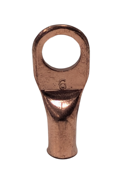 Cable/Wire - End Lug - 3/8"D Hole - Copper Lug - 6GA