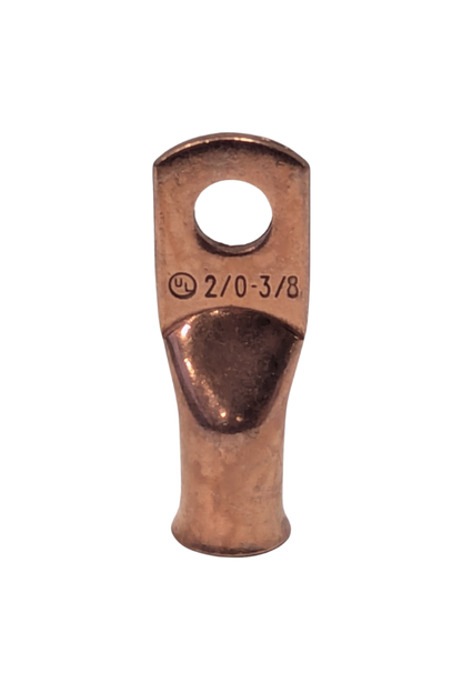 Cable/Wire - End Lug - 3/8"D Hole - Copper Lug - 2/0