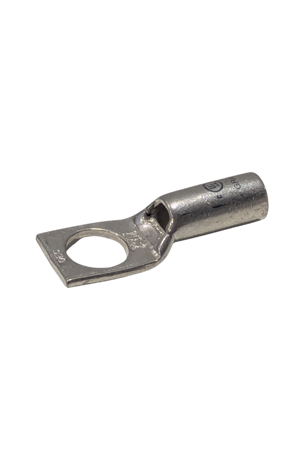 Cable/Wire - End Lug - 3/8"D Hole - Tin-Plated - 4GA