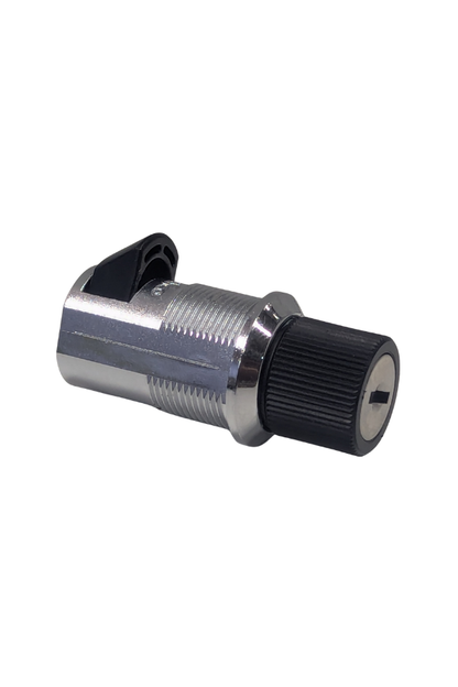Push to Close Latch - Key locking - Black/Silver