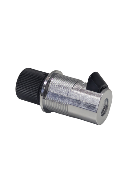 Push to Close Latch - Key locking - Black/Silver