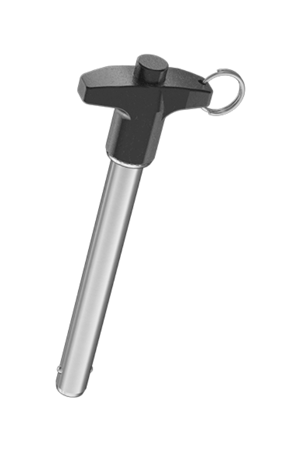Pin - Quick Release - SS - T-Handle Locking - 1/2" D x 4" L