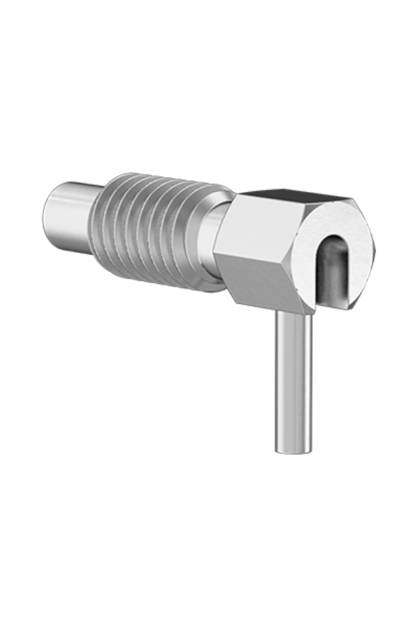 Pin - Spring Plunger - SS - Twist-to-Lock - 3/8-16 Thread x 3/4" L