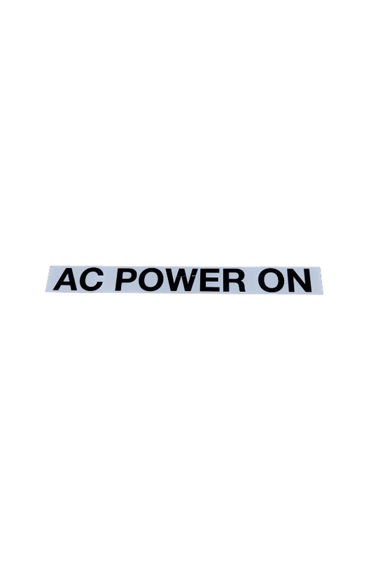 Sticker - AC Power On