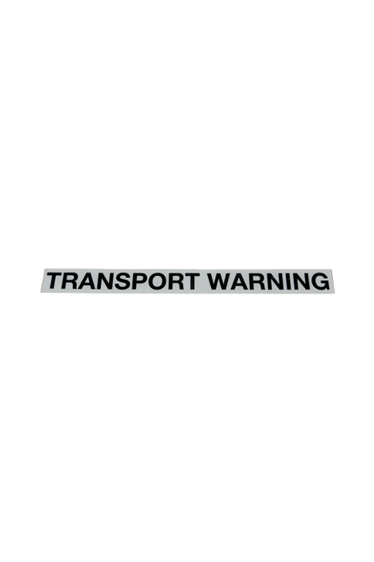 Sticker - Transport Warning