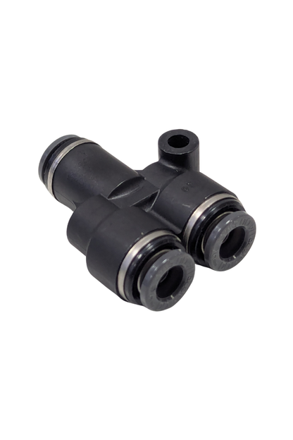 DOT Fitting - Male Branch Y - 1/4" Push to Connect to 1/4"PTC / 1/4" PTC
