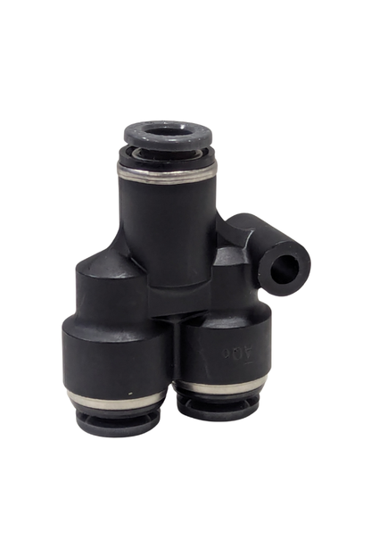 DOT Fitting - Male Branch Y - 1/4" Push to Connect to 1/4"PTC / 1/4" PTC