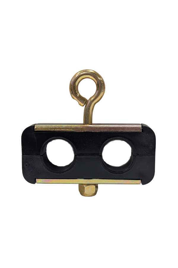 Air Hose Clamp - 2 Hole - 3/8" ID