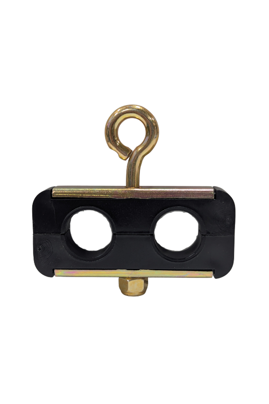 Air Hose Clamp - 2 Hole - 3/8" ID