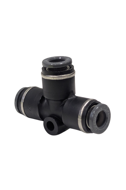 DOT Fitting - Female Tee - 1/4" Push to Connect x 1/4" Push to Connect x 1/4" Push to Connect