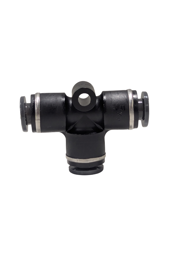DOT Fitting - Female Tee - 1/4" Push to Connect x 1/4" Push to Connect x 1/4" Push to Connect