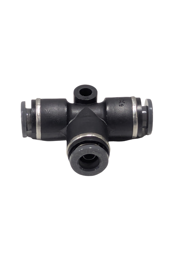 DOT Fitting - Female Tee - 1/4" Push to Connect x 1/4" Push to Connect x 1/4" Push to Connect