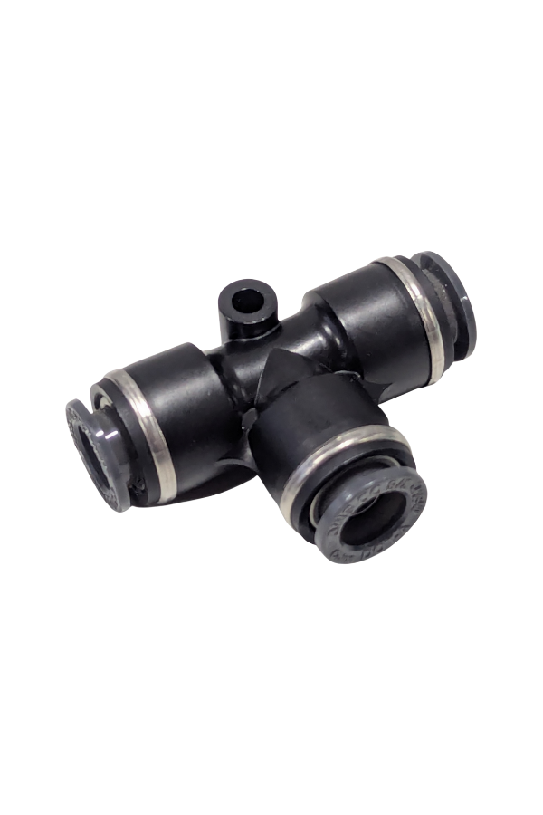 DOT Fitting - Airline Tee - 3/8" Push to Connect - 3/8" PTC - 3/8" PTC