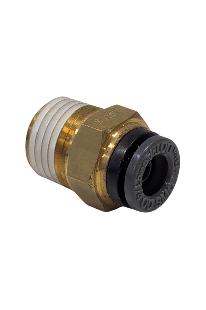 DOT Fitting - Brass Adapter - 1/4" PTC to 1/4" NPT thread - Male